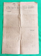 Castelo Branco - Jornal "O Districto De Castelo Branco", Nº 450, 1 De Julho De 898 - Imprensa - Portugal - General Issues