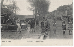 CPA13- JOUQUES- Place Du Portail - Sonstige Gemeinden