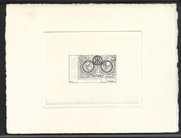 France 1955. Epreuve D'artiste, Cinquantenaire Du Rotary, Projet Non émis RARE. - Artist Proofs