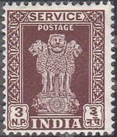 INDIA  SCOTT NO 0139    MINT HINGED   YEAR  1958  WMK 324 - Timbres De Service