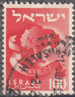 ISRAEL     SCOTT NO 112    USED   YEAR  1955 - Gebruikt (zonder Tabs)