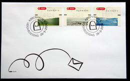 Denmark 2004  ATM/Frama Labels  MiNr.23-25 FDC  ( Lot  2200 ) - Machine Labels [ATM]