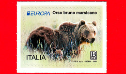 Nuovo - MNH - ITALIA - 2021 - Europa - Orso Bruno Marsicano - Fauna A Rischio Estinzione - B 50 G - 2021-...: Neufs