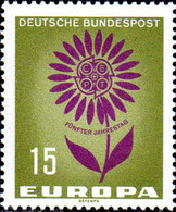 RFA Poste N** Yv: 313/314 Europa Cept Fleur à 22 Pétales (Thème) - 1964