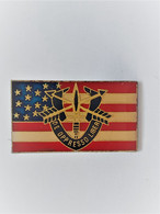 PINS MILITARIA  DRAPEAU USA  Unité Des Forces Spéciales Américaines DE OPRESSO LIBER / 33NAT - Militaria