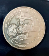 2 Pièces De 5 Pounds (80th Anniversary Of The Royal Air Force) - 1998 - Otros & Sin Clasificación