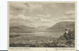 Postcard Scotland A Bay On Loch Linnhe Painting By Alex H Hamilton Unused Larger Format - Stirlingshire