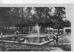 73- AIX LES BAINS - LE MIROIR D' EAU ET LE PARC - BASSIN DE JEUX POUR ENFANTS    CARTE PHOTO 1949 - Aix Les Bains