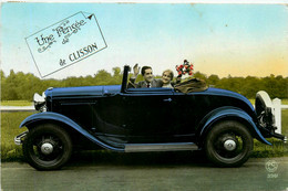 Clisson * Carte Photo * Une Pensée Et Souvenir De La Commune * Automobile Voiture Ancienne - Clisson