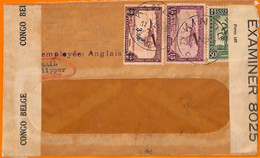 Aa0026 - BELGIAN Congo Belge - POSTAL HISTORY -  DOUBLE CENSOR Cover  1942 - Briefe U. Dokumente