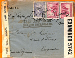 Aa0028 - BELGIAN Congo - POSTAL HISTORY -  DOUBLE CENSOR Cover  ZONE OCCUPEE ! 1940 - 1923-44: Covers