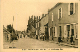 Germigny L'exempt * La Grande Rue Du Village * Villageois - Autres & Non Classés