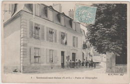 CARTE POSTALE   VERNEUIL 78  Postes Et Télégraphe - Verneuil Sur Seine