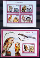 OISEAUX - TOGO                N° 2112/2115 + B.F 381                     NEUF** - Hiboux & Chouettes