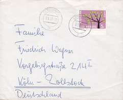Luxembourg ETTELBRUCK 1963 Cover Brief Lettre KÖLN Zollstock Germany Europa CEPT M. Rand W. Margin - Briefe U. Dokumente