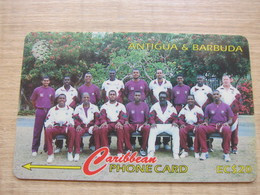 GPT Phonecard,145CATB "1996 West Indies" Cricket Team, Used - Antigua Et Barbuda