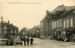 Maubert Fontaine * La Grande Place Et La Mairie Du Village * Commerces Magasins * Café * Villageois - Other & Unclassified