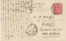 GB „HALSTEAD“ CDS On Pc W EVII 1d To SOUTHERN NIGERIA Extremely Rare Destination - Covers & Documents