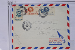 AW6  MADAGASCAR  BELLE  LETTRE RR 1954 PAR AVION PETIT BUREAU  FIANARANTSOA   POUR   PARIS  FRANCE ++AFFRANCH. PLAISANT. - Storia Postale