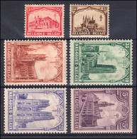 Belgien 244-249 Kathedralen 1928, 6 Werte, Satz Komplett Mit Falz / * - Non Classificati