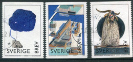 SWEDEN 1998 Modern Museum Used.   Michel 2036-38 - Used Stamps