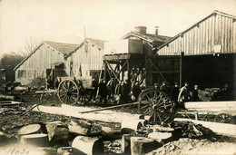 St Jean D'angle * 4 Cartes Photos * Usine G. DROUHET Scierie Et Fabrique De Moyeux , Chais Distillerie De Cognac * Bois - Otros & Sin Clasificación