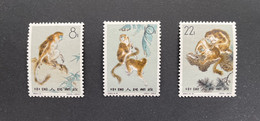 China 1963 Golden Haired Monkey Complete Set In MNH Very Fine Conditions!! - Unused Stamps