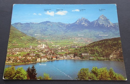 Blick Von Seelisberg/Treib Auf Brunnen, Ingenbohl, Schwyz Und Mythen - Ingenbohl