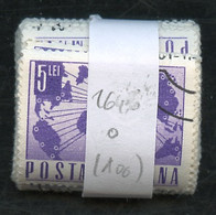 Roumanie - Rumänien - Romania Lot 1971 Y&T N°2646 - Michel N°2967 (o) - 5l Télex - Lot De 100 Timbres - Fogli Completi