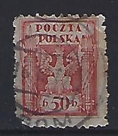 Poland 1919  Provisional Government  50h (o)  Mi.83 - Used Stamps