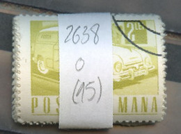 Roumanie - Rumänien - Romania Lot 1971 Y&T N°2638 - Michel N°2959 (o) - 2l Voiture Postale - Lot De 15 Timbres - Feuilles Complètes Et Multiples