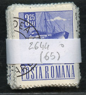 Roumanie - Rumänien - Romania Lot 1971 Y&T N°2642 - Michel N°2963 (o) - 3,25l Paquebot - Lot De 65 Timbres - Full Sheets & Multiples