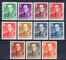 NORWEGEN, 1958/60, Freimarken König Olaf V., Postfrisch ** - Unused Stamps