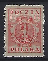 Poland 1919-20  Provisional Government  15f (*) MM Mi.104 - Neufs