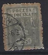 Poland 1919-20  Provisional Government  25f (o) Mi.106 - Gebraucht