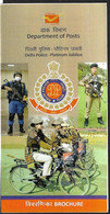 India 2022 New *** Delhi Police Job, Mask Covid Coronavirus , Bike Bicycle, Gun , Official Brochure (**) Inde Indien - Covers & Documents