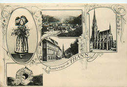 Thann * Souvenir De La Commune * Cpa 5 Vues - Thann