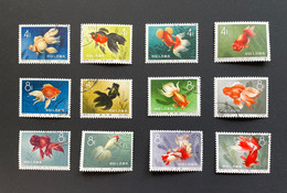 China 1960 Goldfishes Complete Set CTO Original Gum Never Hinged!! - Gebraucht