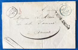 France Poste Paris, Griffe PORT-PAYE + 60 P.P. F Et TAD 19.7.1831 Sur Lettre (LSC) - (A037) - 1801-1848: Vorläufer XIX
