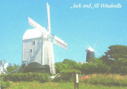 United Kingdom:South Downs, Jack And Jill Windmills - Windmühlen