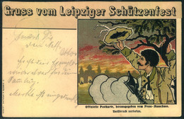 1899, Privatganzsache  (PP 9) "Gruss Vom Leipziger Schützenfesrt, Gelaufen - Altri & Non Classificati