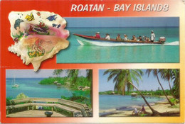 ROATAN ISLAND.  (Bay Islands) Postcard Honduras, Posted From Belize. - Honduras