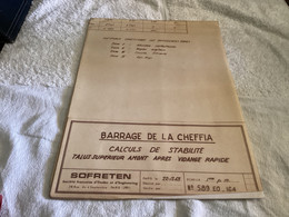 Barrage De La Cheffia 1969 SOFRETEN Vidange - Arbeitsbeschaffung