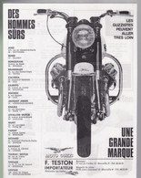 Publicité Coupure Presse  Recto-verso  Moto  Guzzi     D'époque  Année 70  ( Lire Description) - Advertising