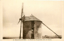 Belle Ile En Mer * Le Moulin à Vent De Kergaustiau , Prise De Sauzon * Molen - Belle Ile En Mer