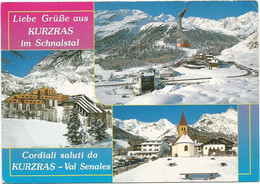 AB5604 Senales Schnals (Bolzano) - Saluti Gruss Aus Kurzras - Panorama Vedute Multipla / Viaggiata 2003 - Otras Ciudades