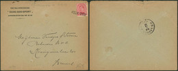 Albert I - N°138 Sur L. Annulé Par Griffe De Fortune VIEU DIEU > Brussel + Obl Agence "Laeken 11" - Noodstempels (1919)