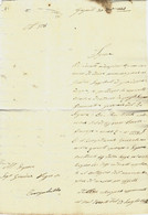 1843 LETTRE OFFICIELLE  ENTETE  TRIBUNAL DE  GIRGENTI  (AGRIGENTE) Sicile Pour Campobello  SICILE - ...-1850 Voorfilatelie