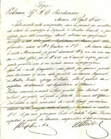 LETTRE COMMERCE NAVIGATION De Messine / Messina Sign. Pour A.C. Bordonaro à Palermo VOIR SCANS - ...-1850 Préphilatélie
