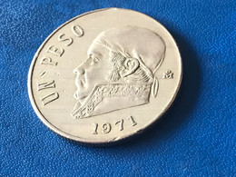 Münze Münzen Umlaufmünze Mexiko 1 Peso 1971 - Mexique